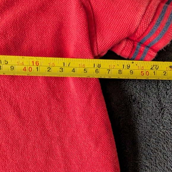 Vintage Look Tommy Hilfiger Denim Polo Embroidered Logo Red 90s Fashion Sz S - Picture 13 of 16